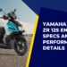 Yamaha Ray ZR 125 Engine Specs